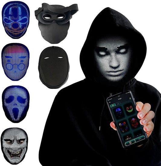 Full LED Face Mask for Halloween