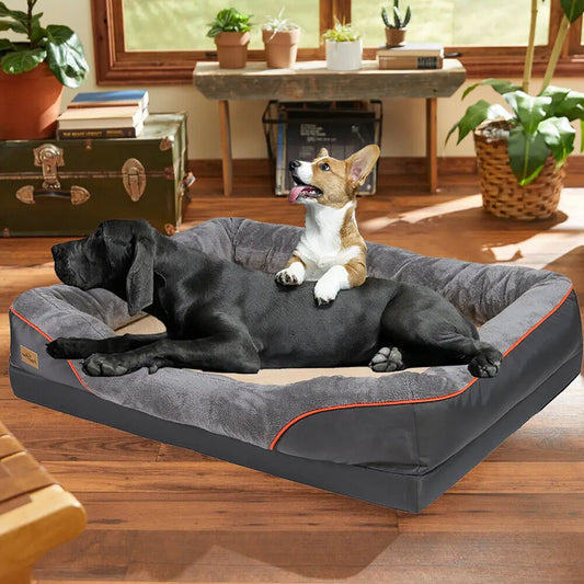 "Waterproof Orthopedic Dog Bed Foam Lounge Sofa"