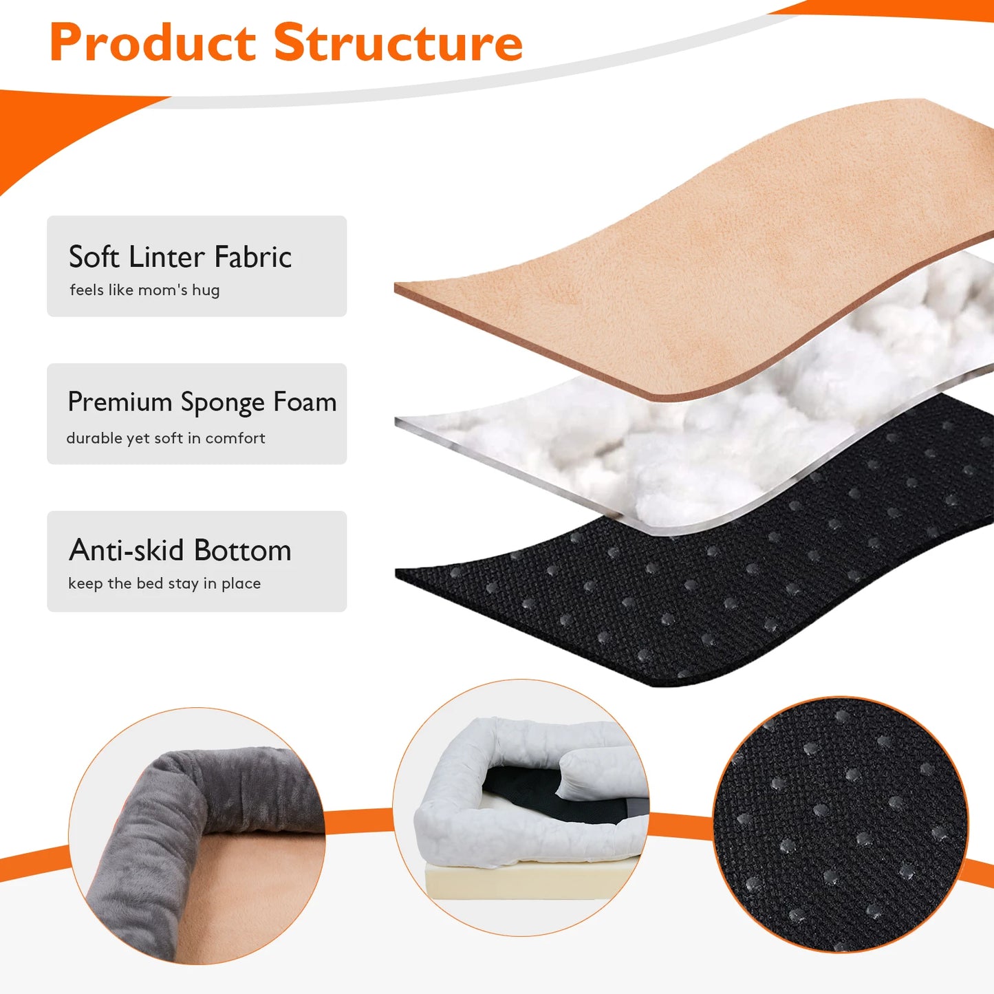 "Waterproof Orthopedic Dog Bed Foam Lounge Sofa"