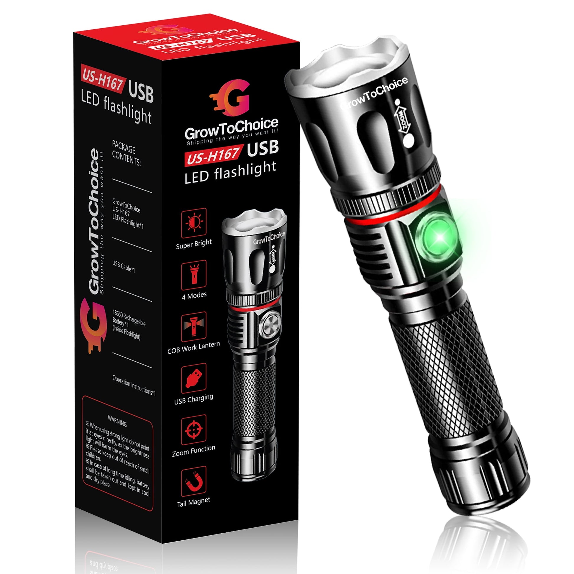 Rechargeable LED Flashlight 