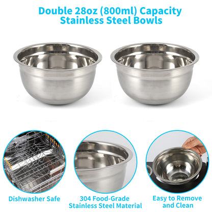 Adjustable Height Raised Dog Feeder - Stylish Elevated Bowls for Medium to Large Dogs, Perfect for Food and Water