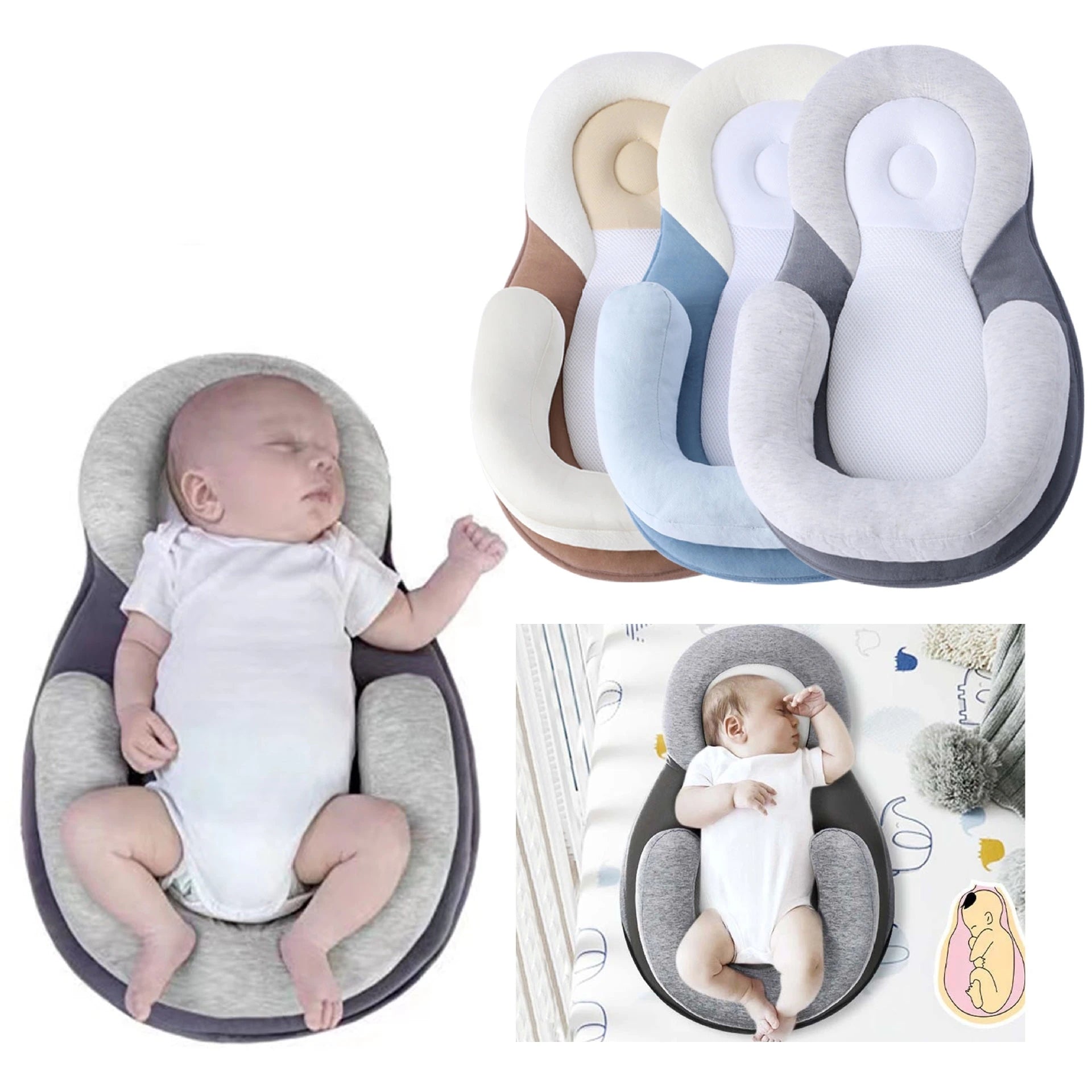 Baby Anti-Rollover Sleeping Pillow - Growtochoice LLC