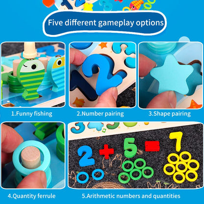 Children Magnetic Fishing Block Toy - Growtochoice LLC