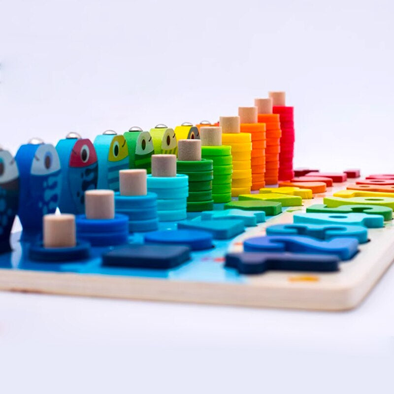 Children Magnetic Fishing Block Toy - Growtochoice LLC