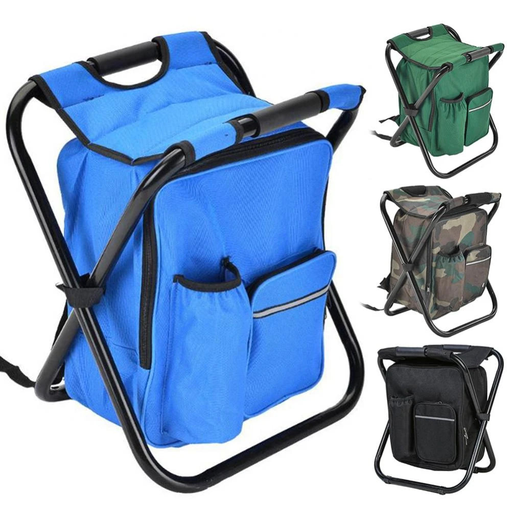 Folding Stool Backpack Camping Seat - Growtochoice LLC