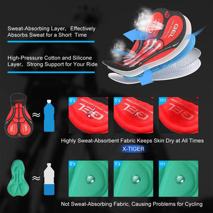 Padded Gel Cycling Underwear - Growtochoice LLC