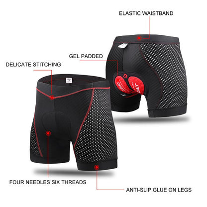 Padded Gel Cycling Underwear - Growtochoice LLC