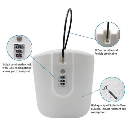 Portable Safe Box 2L 3-Digit Combination Lock - Growtochoice LLC
