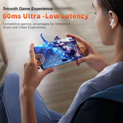 Wireless Earphones QERE E28 NEW TWS Bluetooth 5.3 HD Microphone HIFI Headphone 13mm Driver Low Latency gaming waterproof Earbud - Growtochoice LLC
