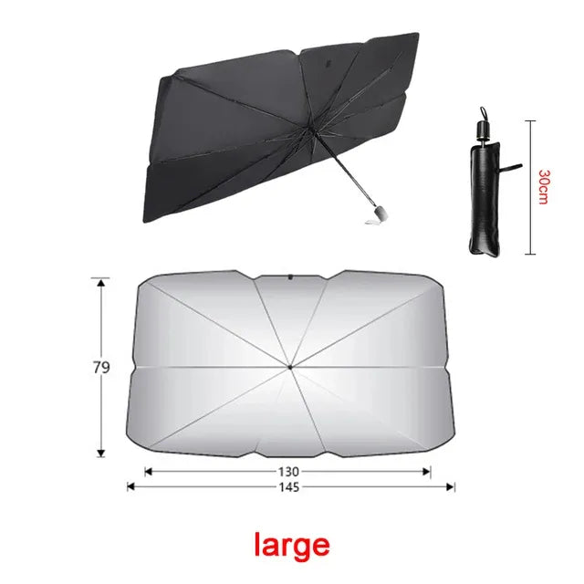 Car Sunshade Umbrella Car Sun Shade Protector Parasol Summer Sun Interior Windshield Protection Accessories For Auto Shading